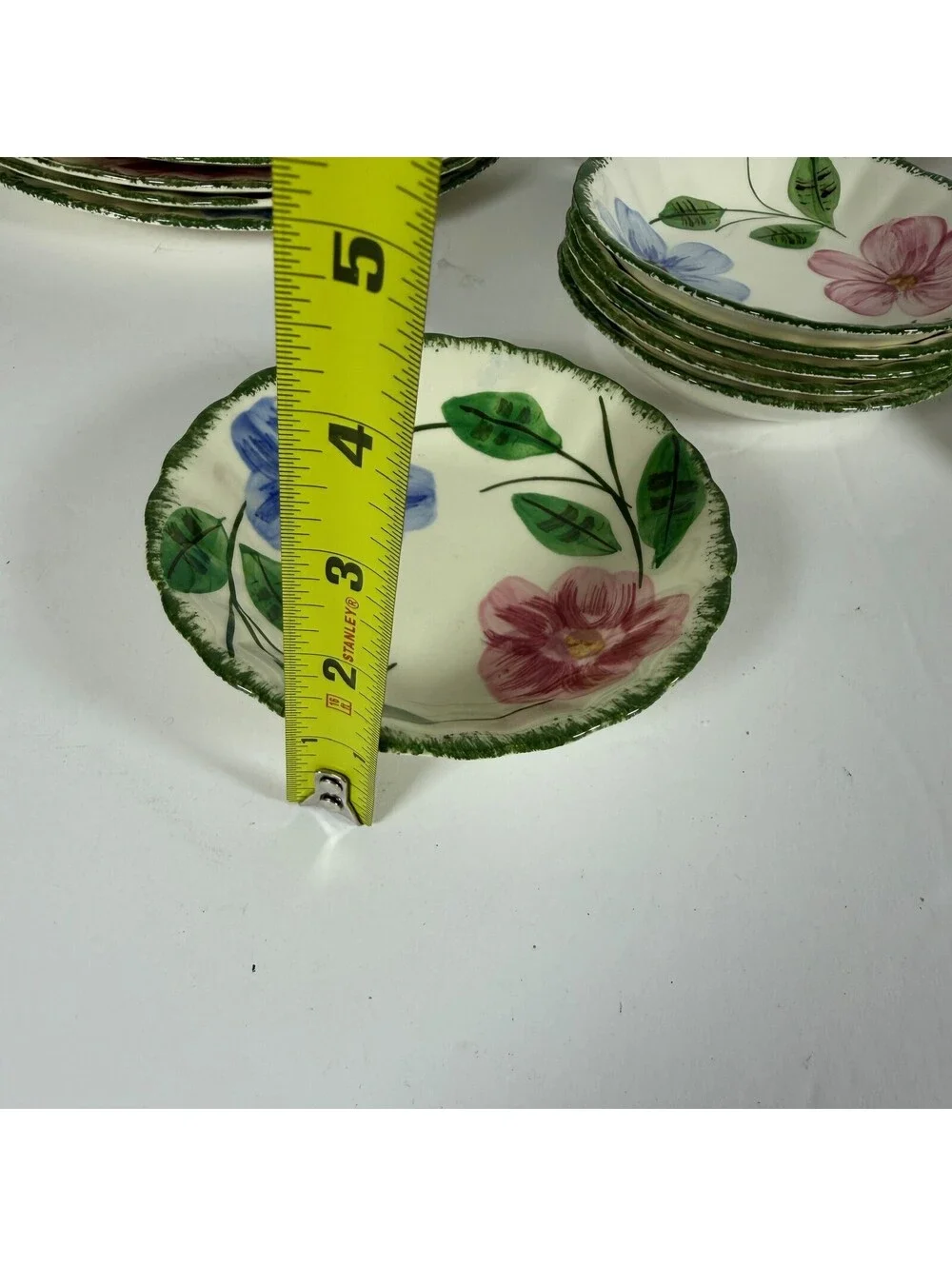 Vintage Blue Ridge Southern Potteries 10K Floral Dinnerware Set 29 Pieces